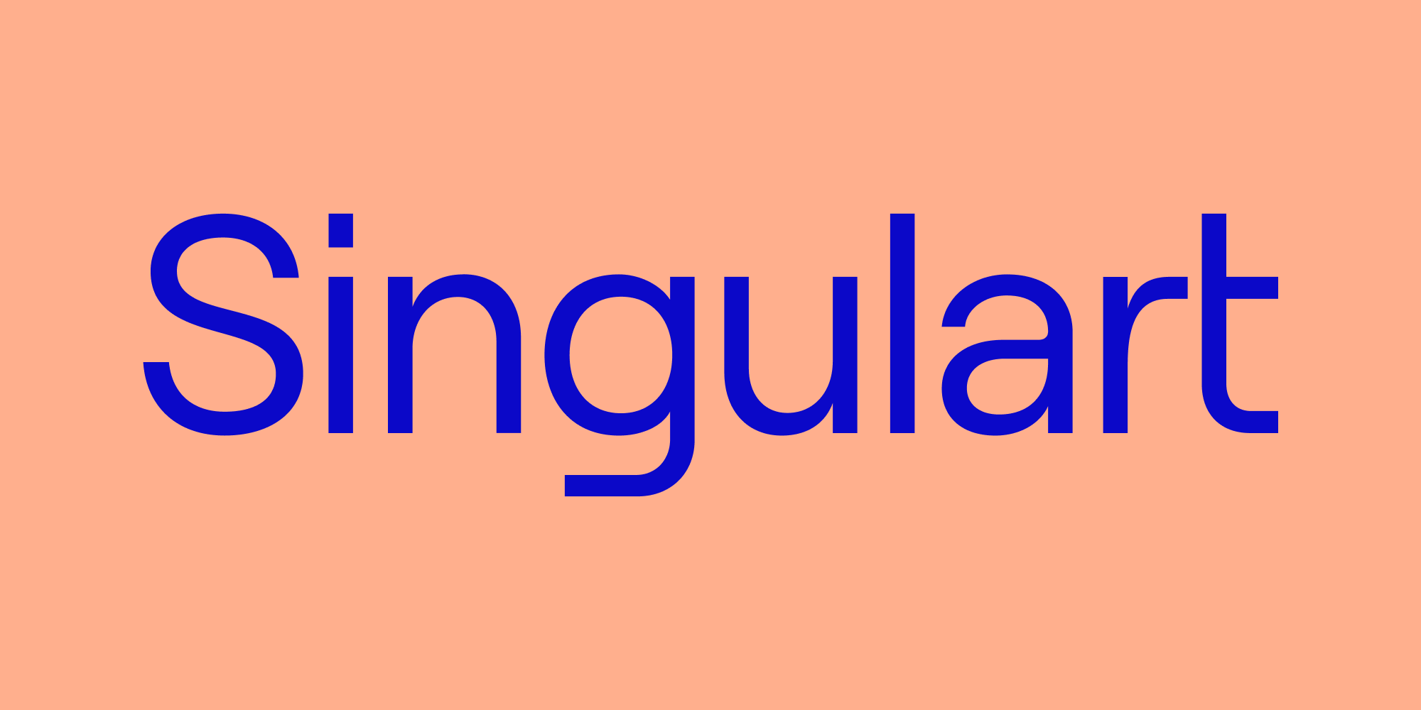 Singulart Logo on Orange background