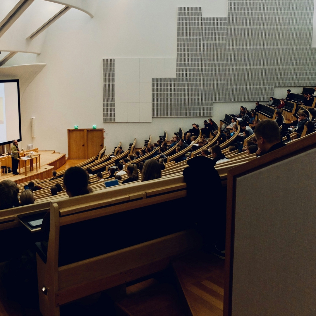 Teaching ArtLaunch Universities Classroom with students and lecturer