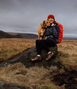 Amy Quinn with her dog Bruce