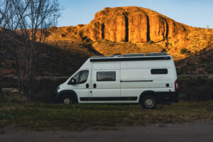 Amy and her husbands Campervan