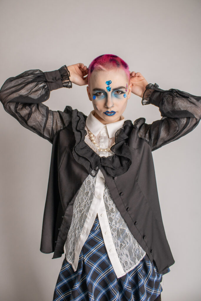 Photograph taken by Tanya Birch of a model 