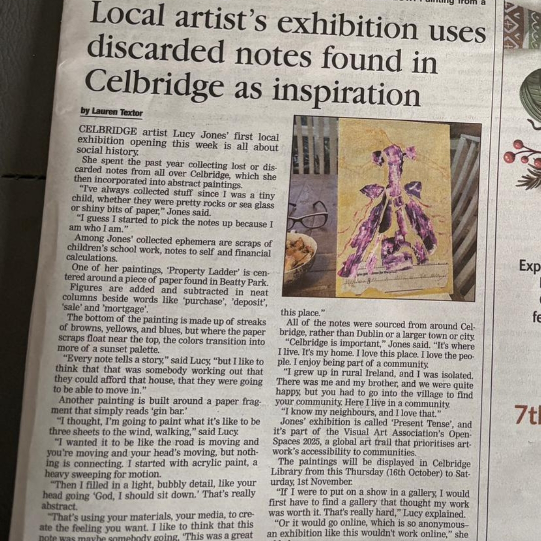 Lucy Jones Newspaper Article