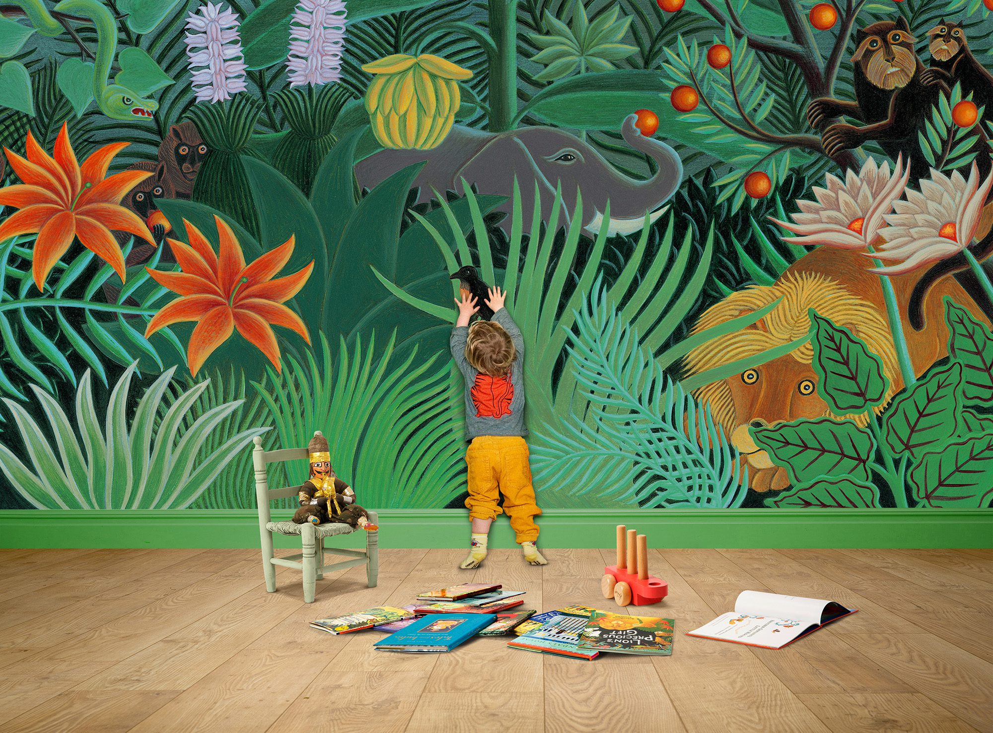 Equatorial Jungle Mural - Amanda Hall
