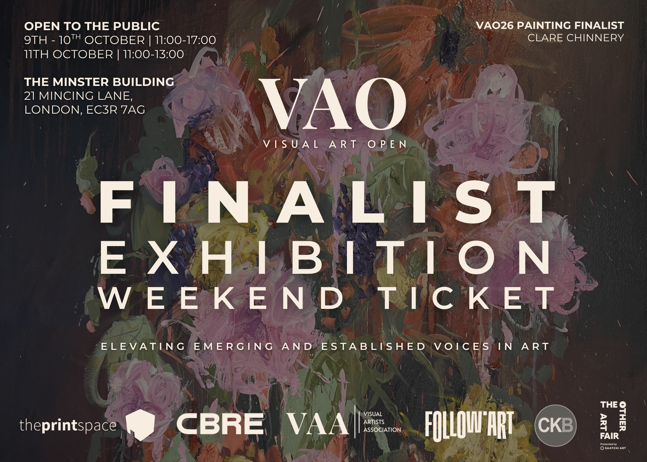 VAO26 Exhibition Weekend Ticket VAO26 Finalist Exhibition Weekend Ticket