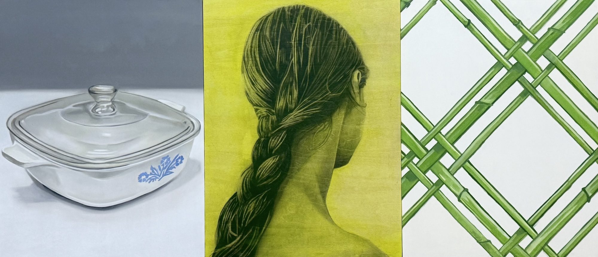 Yellow Braid and Corningware - Chris Beaty artwork by Chris Beaty